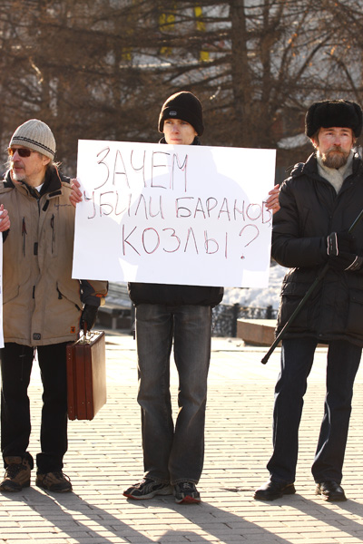 Фотографии - Митинг против браконьерства (убийство архаров)