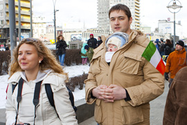 Шествие в День Святого Патрика в Москве